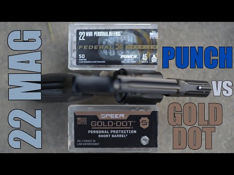22 MAGNUM SELF DEFENSE ROUNDS ~ PUNCH VS GOLD DOT