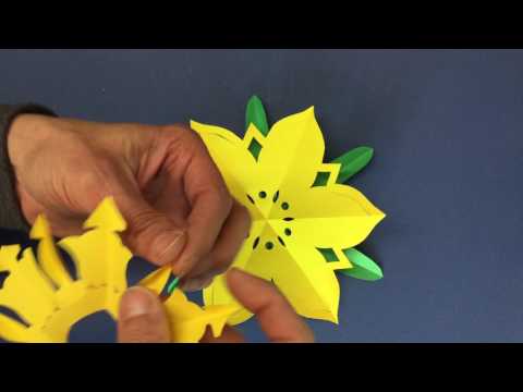 3D Daffodil Tutorial - Assembling the 3 layers