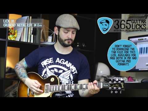 Lick 31/365 - Crunchy Metal Riff in Em | 365 Guitar Licks Project