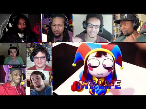 THE AMAZING DIGITAL CIRCUS RAP by JT Music (Jax and Pomni Song) [REACTION MASH-UP]#2180