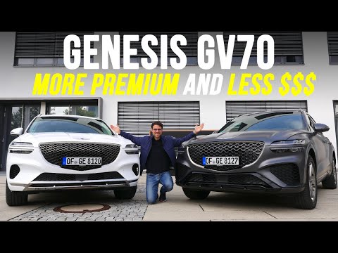 all-new Genesis GV70 driving REVIEW Premium SUV vs GLC, Q5 and X3 !