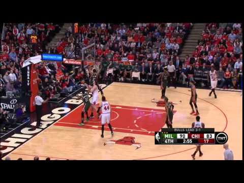 NBA, playoff 2015, Bulls vs. Bucks, Round 1, Game 5, Move 64, John Henson, funny