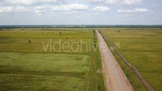 Aerial Shot Of Car On The Rural Road - Stock Footage | VideoHive 13875715