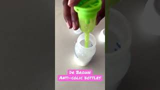 Anti-colic bottles for baby - Dr.Brown #shorts