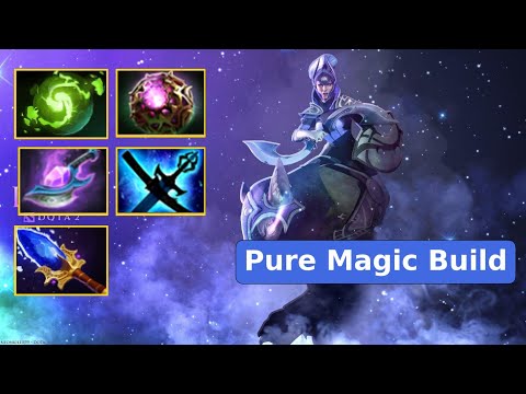 Dota 2 Meme Luna Mid Magic Build 30+ Kills | Highlights 7.29