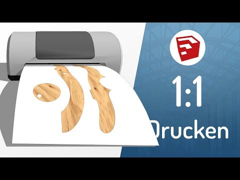 [SketchUp] - Drucken im Maßstab 1:1 als Schablone | Tutorial