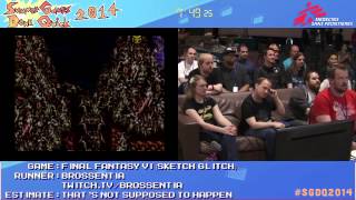 Final Fantasy VI Sketch Glitch by Brossentia in 21