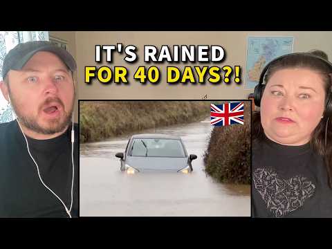 Americans React: The Flooding in Southern England Is UNREAL!