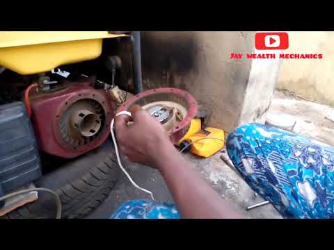 HOW TO FIX A STARTER ROPE FOR GENERATOR