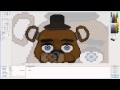 Рисуем пиксельного Фредди/Drawing pixel Freddy 