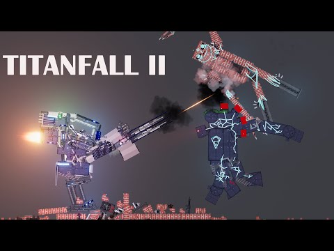 Titanfall mechs vs Brick Golems - People Playground 1.22.3
