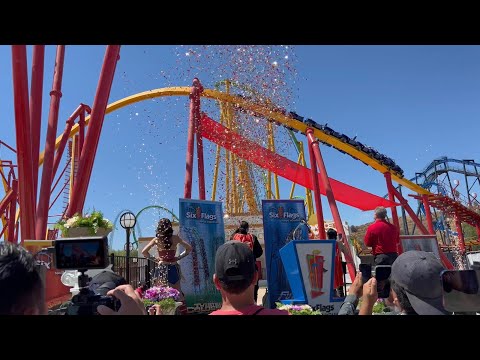 Wonder Woman: Flight Of Courage Media Event! | Six Flags Magic Mountain!