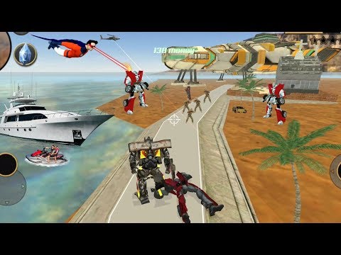 Vegas Crime Simulator - (Transformer Kills Car Robot) Car Robot Attack Transformers - Gameplay HD