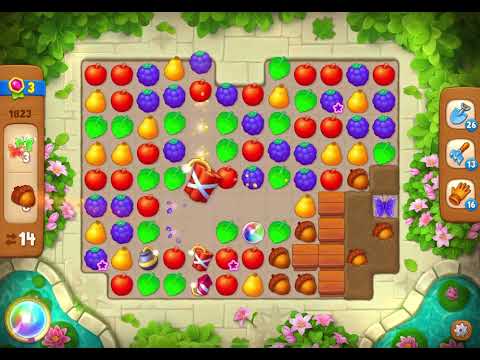 GardenScapes Level 1823 no boosters (25 moves)