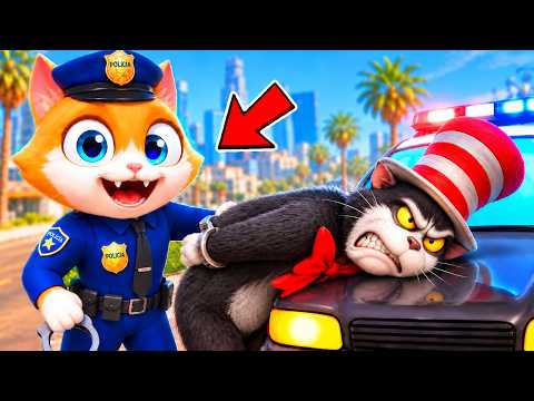 Arresté al GATO EN EL SOMBRERO como POLICÍA en GTA 5!