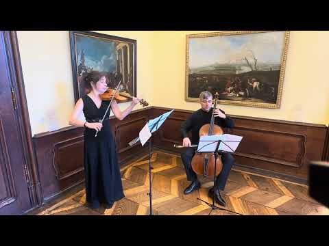 A. F. Titz (Dietz) Duo for violin and cello. Allegro. Anna Dmitrieva violin, Pavel Serbin Cello