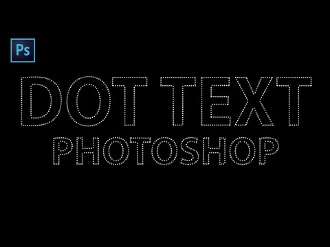 How To Make Dot Text in Photoshop Tutorial || Dot Type in Photoshop