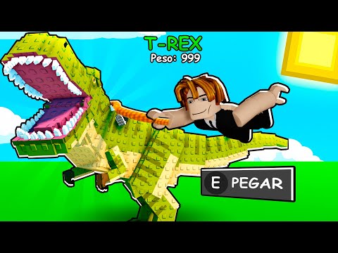 DOMANDO O NOVO T-REX NO RISE ANIMALS NO ROBLOX
