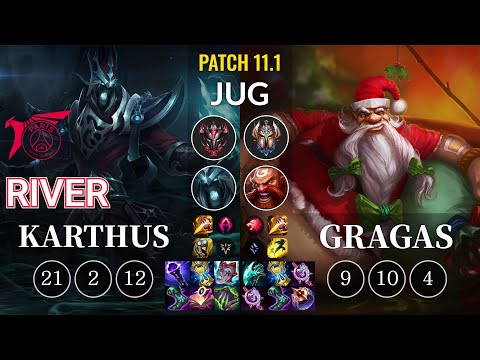 TLN River Karthus vs Gragas Jungle - KR Patch 11.1