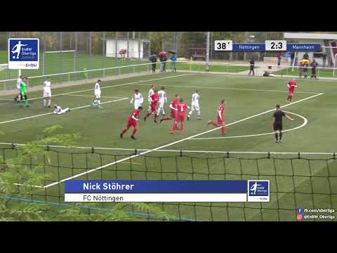 B-Junioren - 2:3 Nick Stöhrer - FC Nöttingen gegen SV Waldhof Mannheim