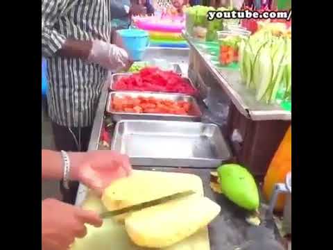 تقطيع الفواكه بطريقة روعة