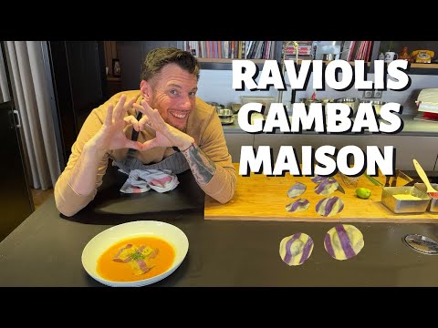 Shrimp Ravioli in Lime Broth