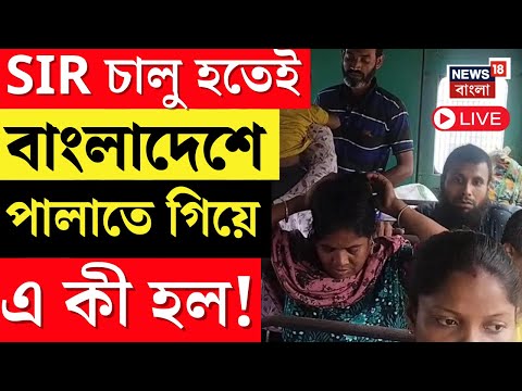 West Bengal SIR Live | SIR চালু হতেই পালাতে গিয়ে সীমান্ত থেকে জালে বাংলাদেশিরা ! | Bangla News