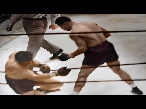 Joe Louis vs. Abe Simon 2 (27.3.1942) - Full Fight Colorized