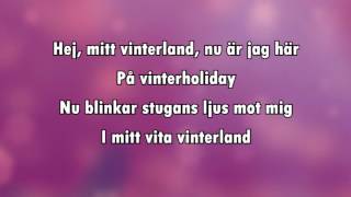 Hej mitt vinterland (karaoke - lyrics)