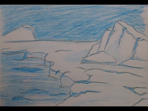 Каким вы представляете остров. Ледник карандашом. Ледяной остров рисунок. Нарисовать лед. Остров Удрест.