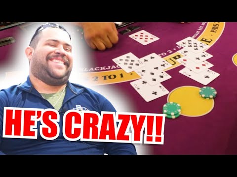 🔥CRAZY PLAYER?!🔥 10 Minute Blackjack Challenge - WIN BIG or BUST #185