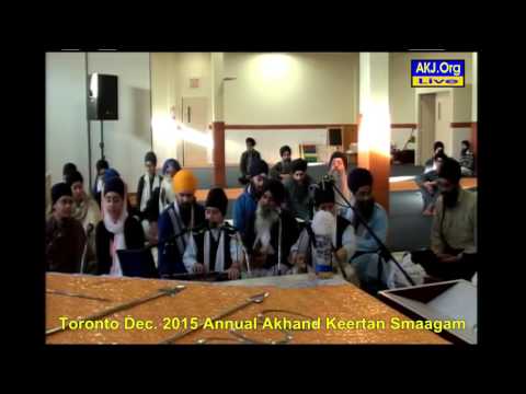 003 Toronto Dec. 2015 Sunday Morning - Bh. HarJee Singh Jee Toronto