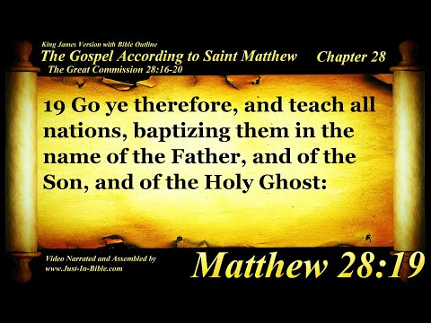 The Gospel of Matthew Chapter 28 - Bible Book 40 - The Holy Bible KJV Read Along Audio/Video/Text