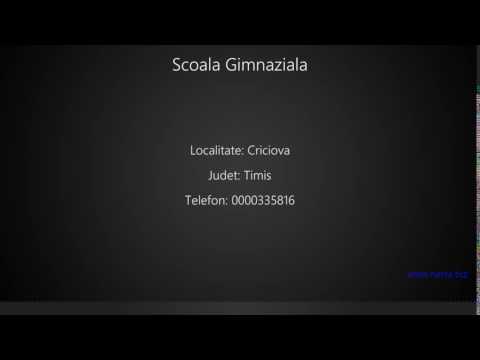 Scoala Gimnaziala Criciova