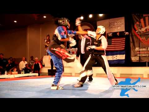 Morgan Plowden v Nicole Pelland - 2014 Pan American Int'ls - Women's Sparring Grands