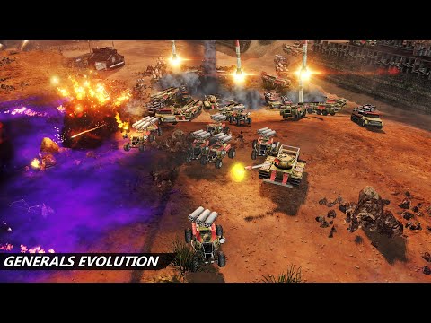 Generals Evolution | 2v1 Brutal Armies | Tox vs Air + SWG | Fallen Empire