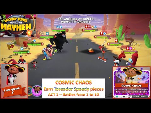 [*/\*] Looney Tunes World of Mayhem - Toreador Speedy Cosmic Chaos - ACT 1 - Battles from 1 to 10