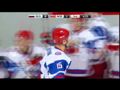 8-2 VORONIN Artyom (Russia - Norway) U20 Hockey World Championship, 12/30/2010