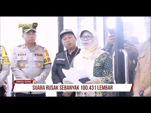 POLRES BARITO SELATAN MELAKUKAN PEMUSNAHAN SURAT SUARA PEMILU