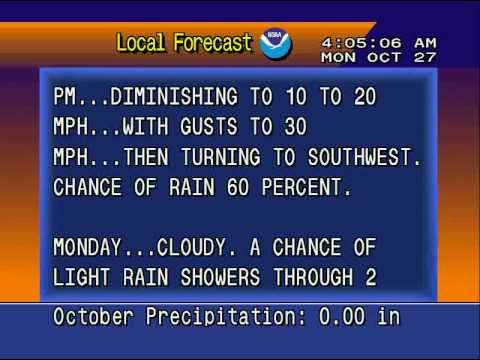 Weatherstar 4000 Emulator DTW test 2