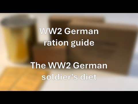 WW2 German ration guide