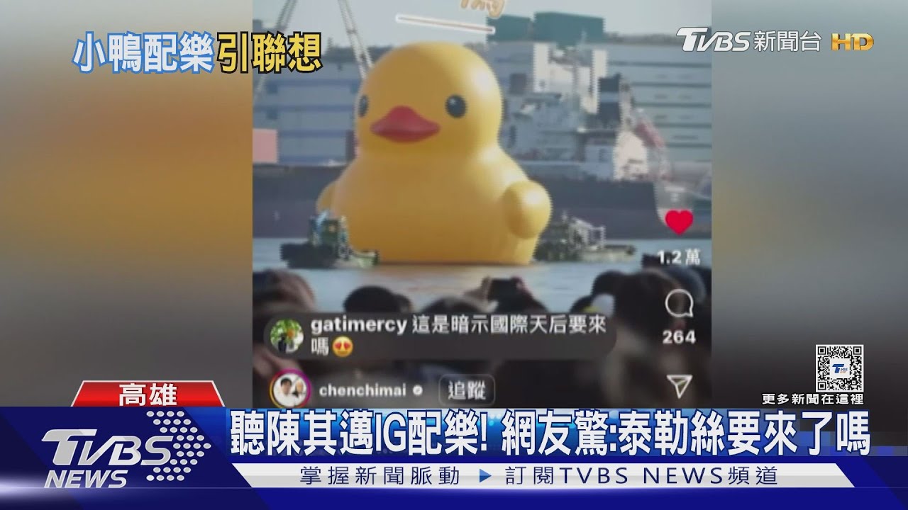 陳其邁小鴨影片放Taylor Swift配樂! 網友敲碗:要來了嗎