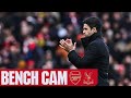 BENCH CAM | Arsenal vs Crystal Palace (5-0) | A five-star showing from the Gunners!