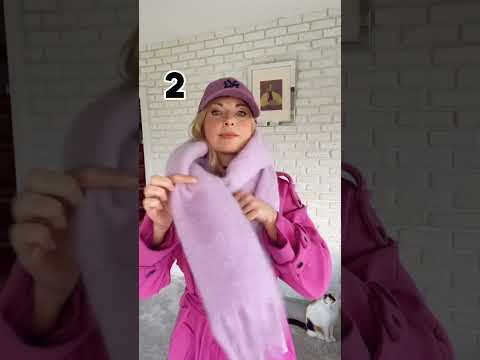 3 sposoby wiązania szalika #fashionhacks #fashiontrends #fashiontips #winterscarf #stylizacje