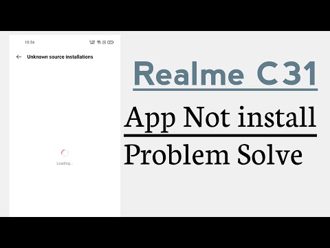 Realme C31 Application Not install Problem Solve