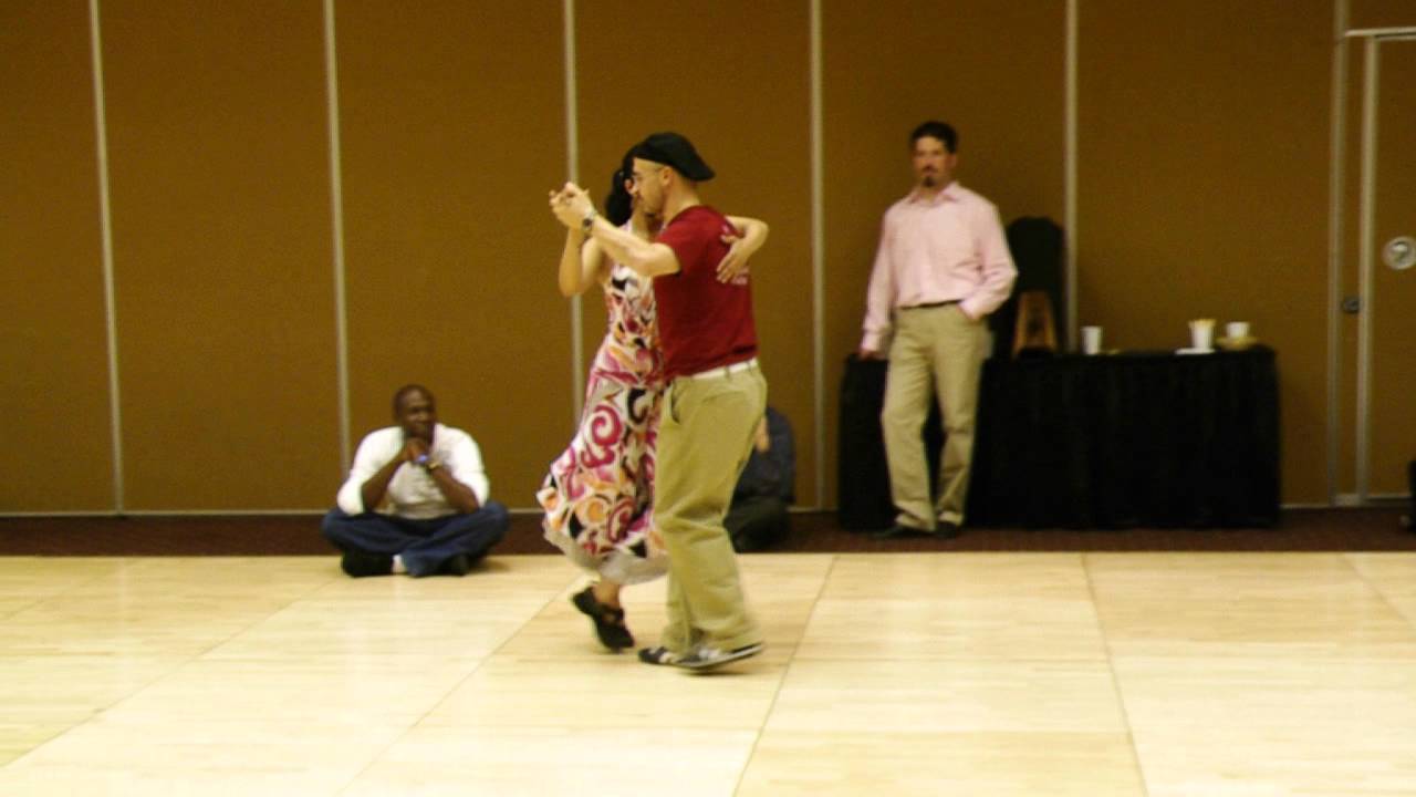 Long Steps in Compact Spaces - demo by Homer & Cristina Ladas at Denver Memorial Tango Festival 2012