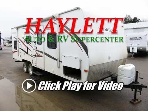 (SOLD) HaylettRV - 2012 KZ Sportsmen 242BHS Used Ultralite Bunkhouse Travel Trailer