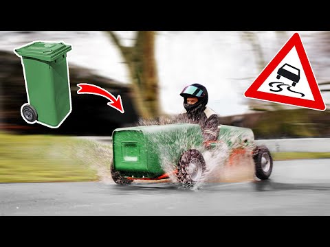 SCHNELLSTE MÜLLTONNE der Welt? | die verrückte FAHRZEUG - CHALLENGE