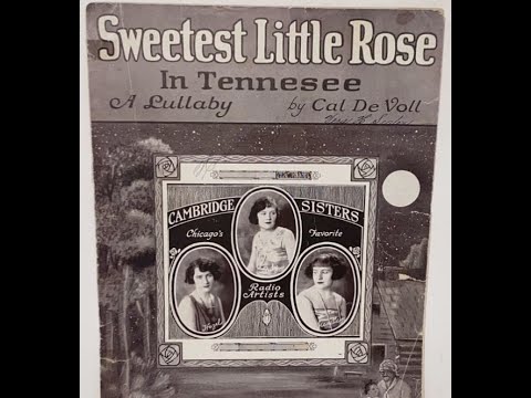 Brox Sisters "Sweetest Little Rose In Tennessee" (1924) Victor 19478