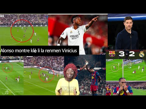 Barcelone champion sou Real Madrid 3-2/ Alonso montre li pa renmen Vinicius vre, Raphinha en feu🔥